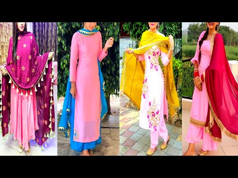 Digital Printed Cotton Pakistani Suit in Pink : KJC2504